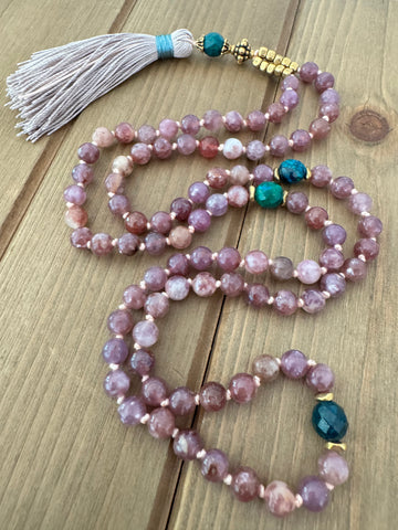 Mini Mala Lepidolite