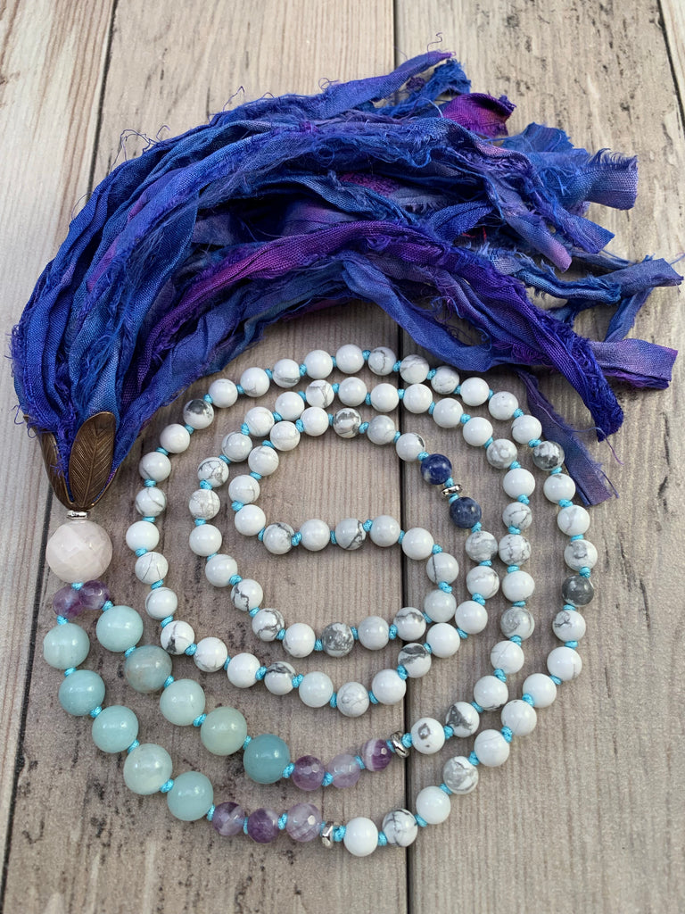 Gemstone mala necklace Clearance